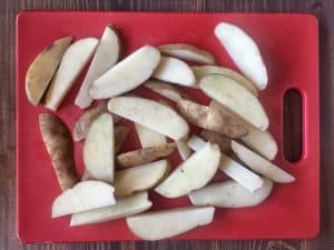 Potatoes Cut in Wedges