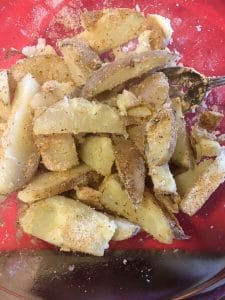 Potatoes Dredged in Seasoning
