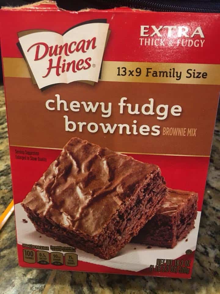 Duncan Hines Brownie Box