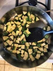 Zucchini Sautéing