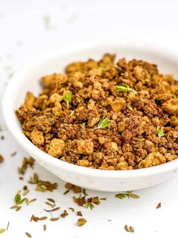 sausage tofu bowl horizontal