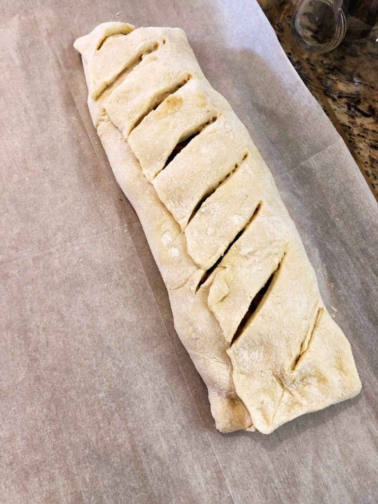 unbaked Puff Pastry Apple Cranberry Strudel