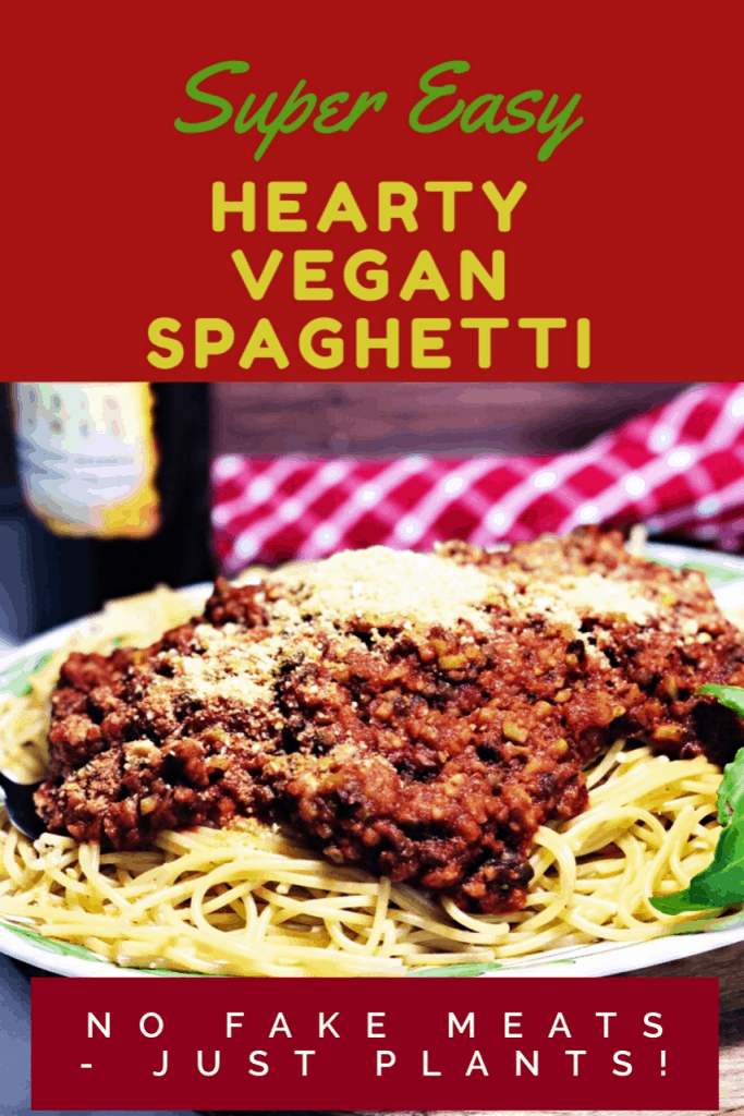 easy vegan spaghetti pin