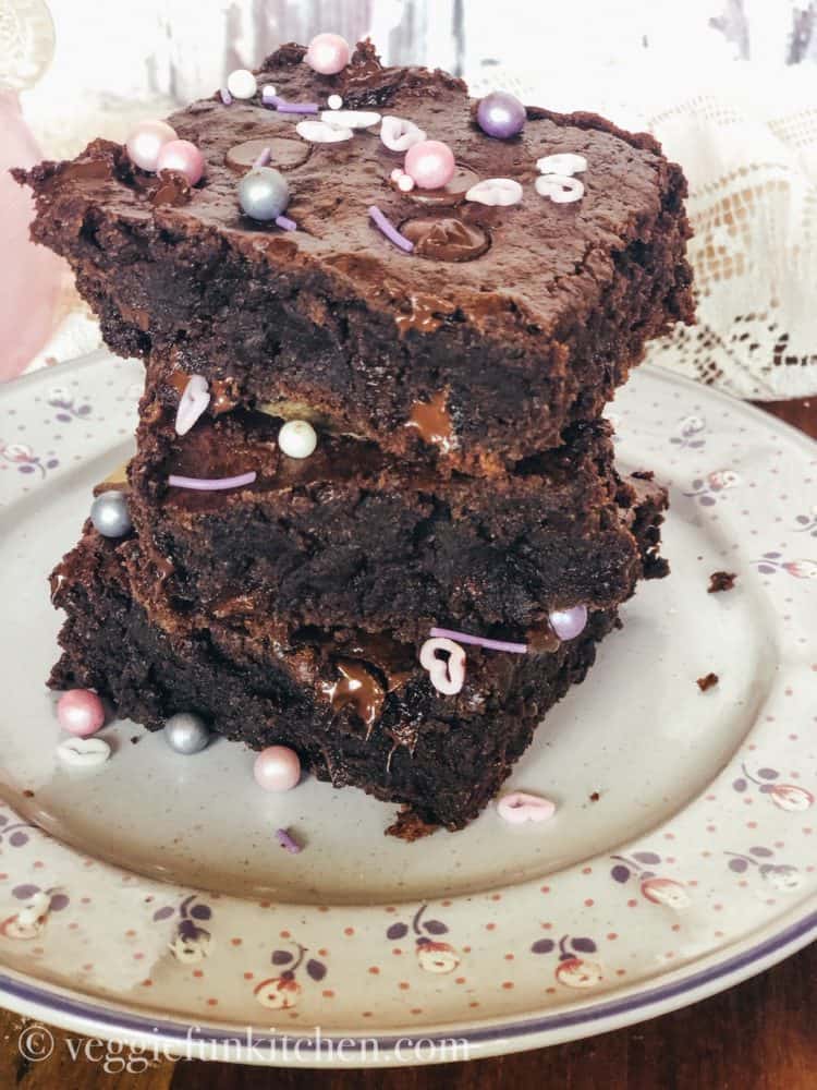 Vegan Brownie Hack with Duncan Hines Brownie Mix Veggie Fun Kitchen