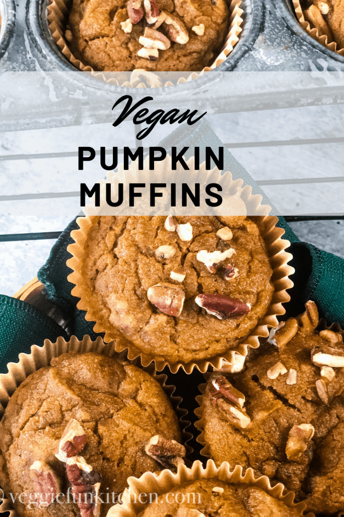 pumpkin muffins with text overly