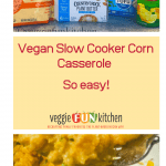 vegan corn casserole pin with text overlay