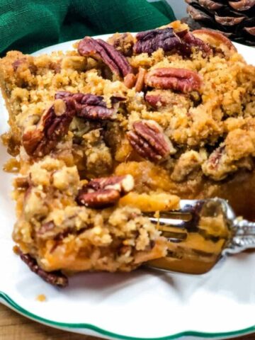 fork of sweet potato casserole