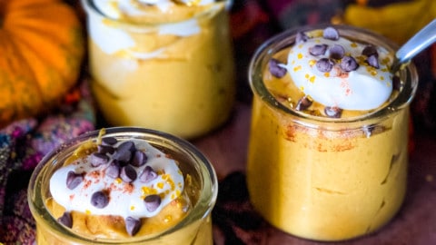 Creamy Healthy Plant-Based Pumpkin Mousse with Cashews - Veggie