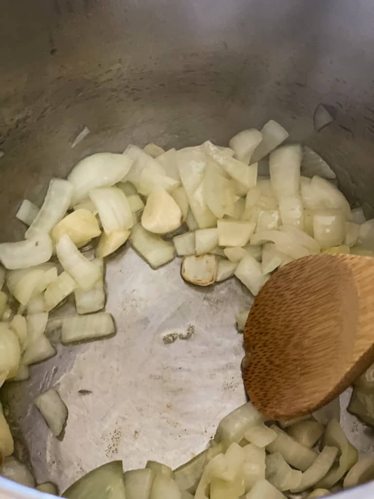 sautéing onions in instant pot
