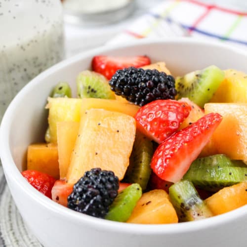 bowl of fresh fruit salad