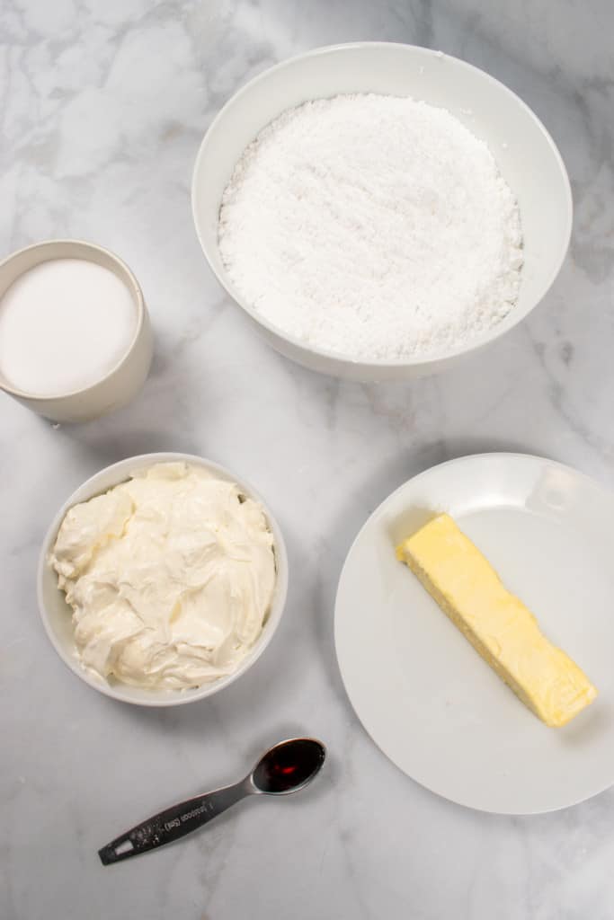 ingredients needed for vegan cream cheese frosting