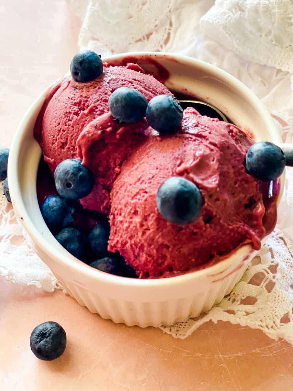 Blueberry Cheesecake Ice Cream, DairyFree Veggie Fun Kitchen