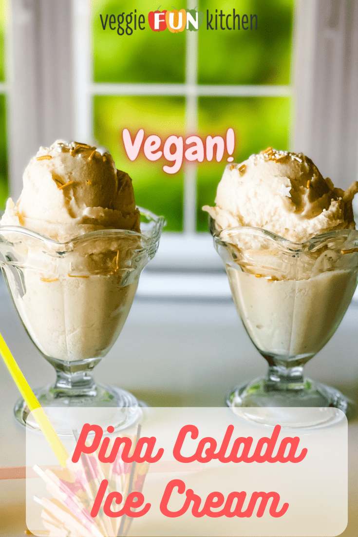 Pina Colada Ice Cream, Vegan