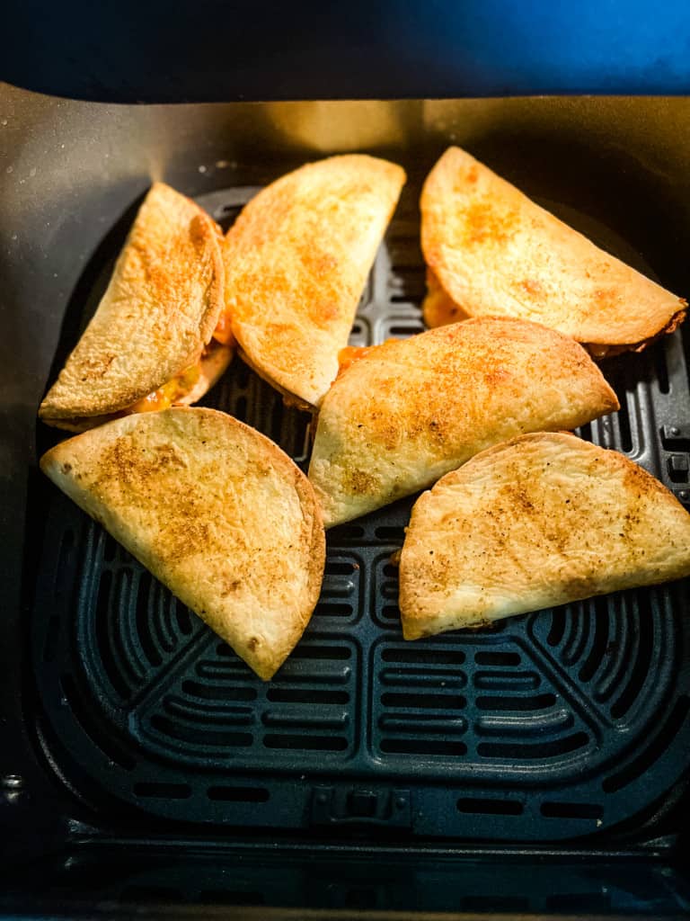 cooked tiny tacos in the air fryer