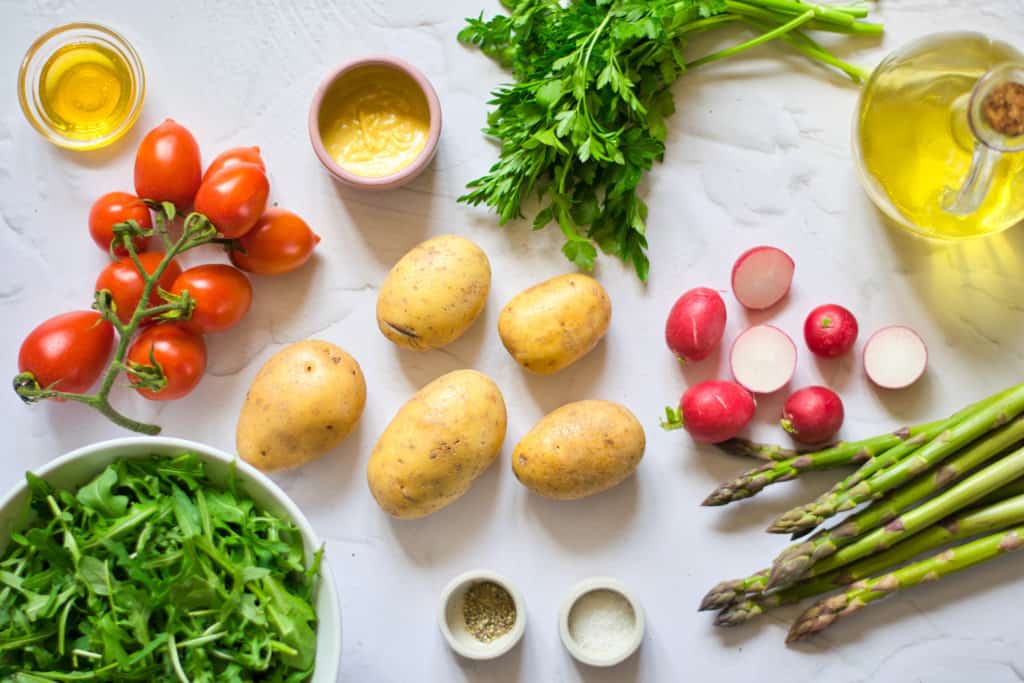 ingredients needed for spring potato salad