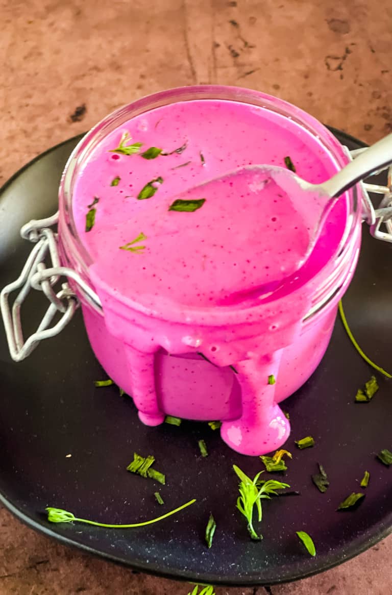 Vegan Pink Sauce Ranch Dressing - Veggie Fun Kitchen