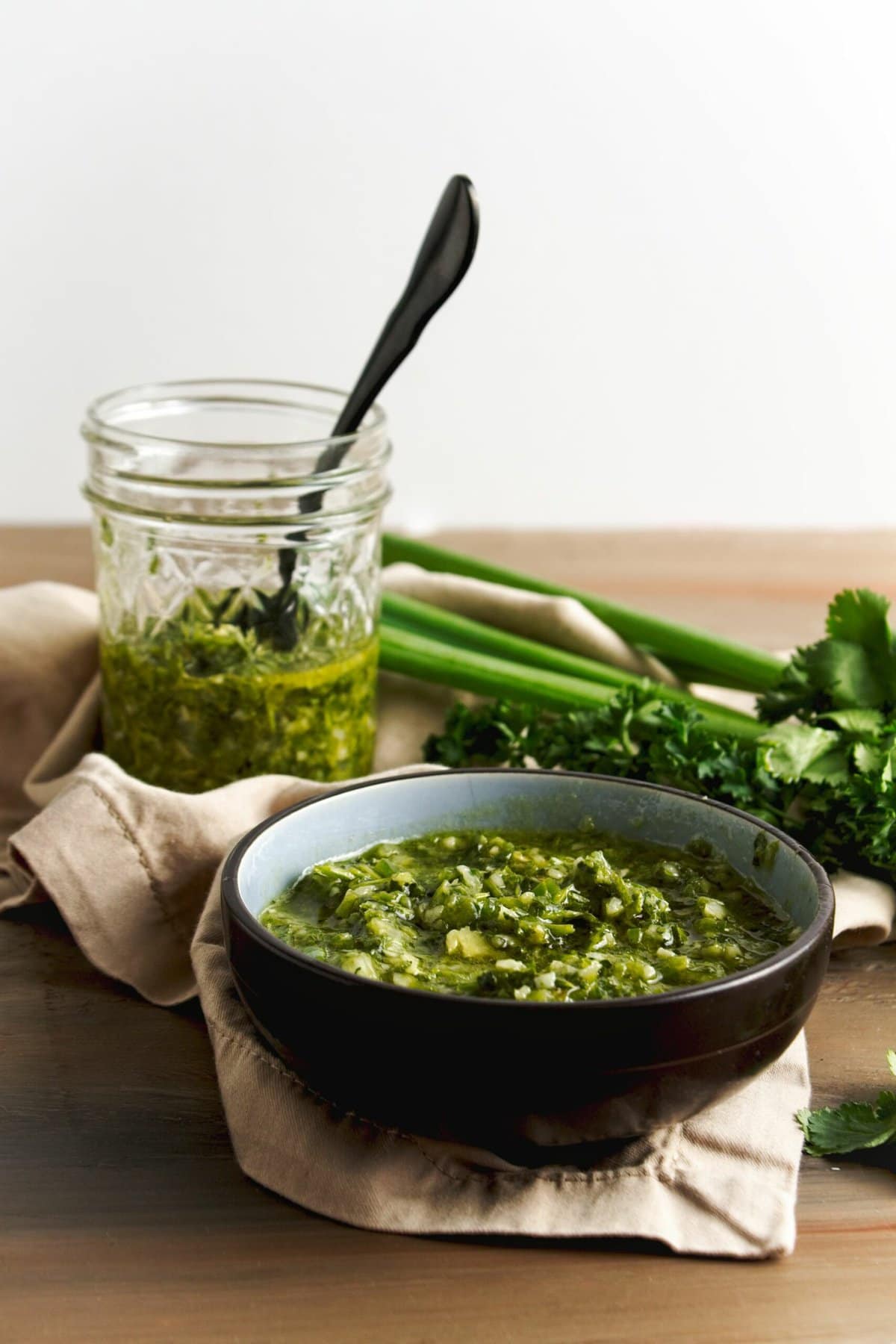 Vegan Chimichurri Sauce with Green Onions Veggie Fun Kitchen