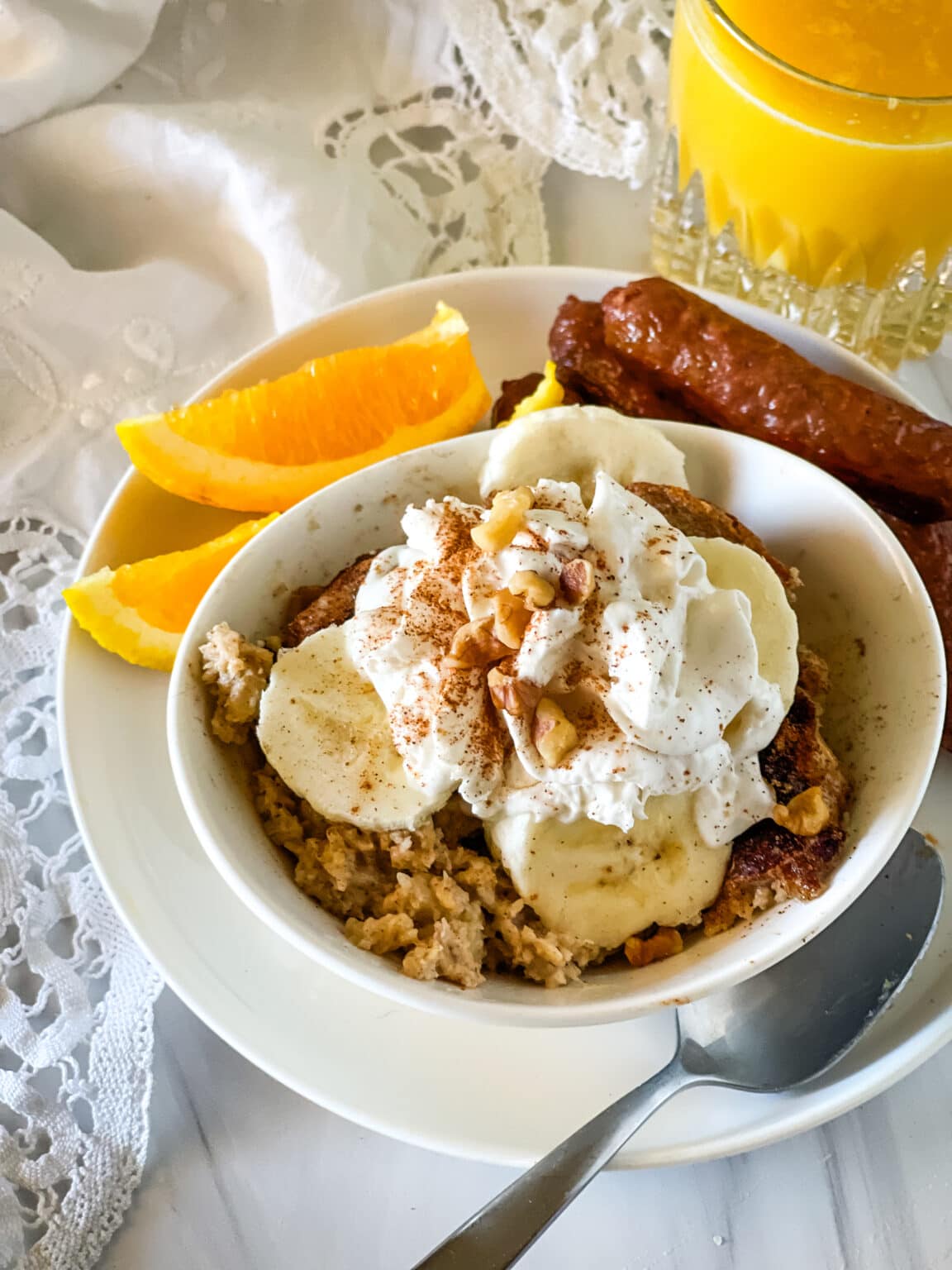 Banana Bread Baked Oats, Vegan Veggie Fun Kitchen