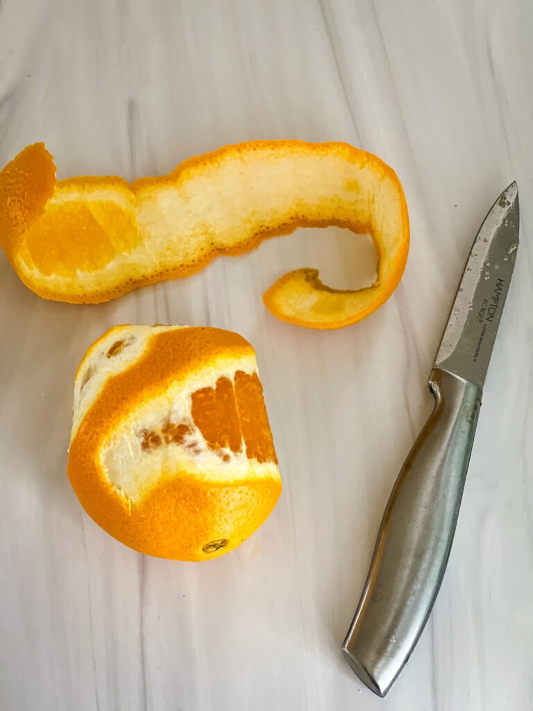 the orange peel for pear butter