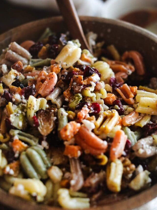 Vegan Fall Pasta Salad: Autumn Symphony of Flavors