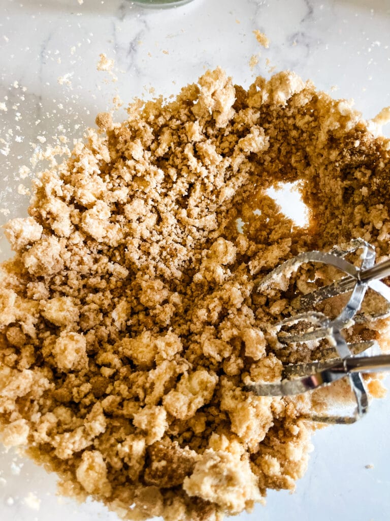 Mixing together the wet ingredients