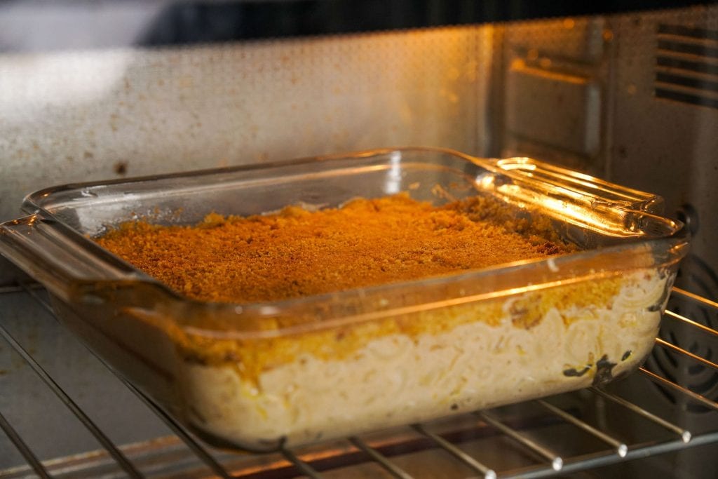 baked mac and cheese in the over