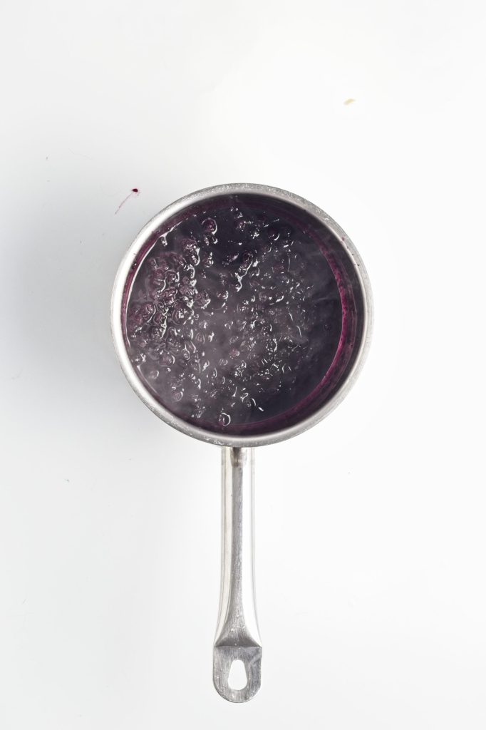 cooked blueberries