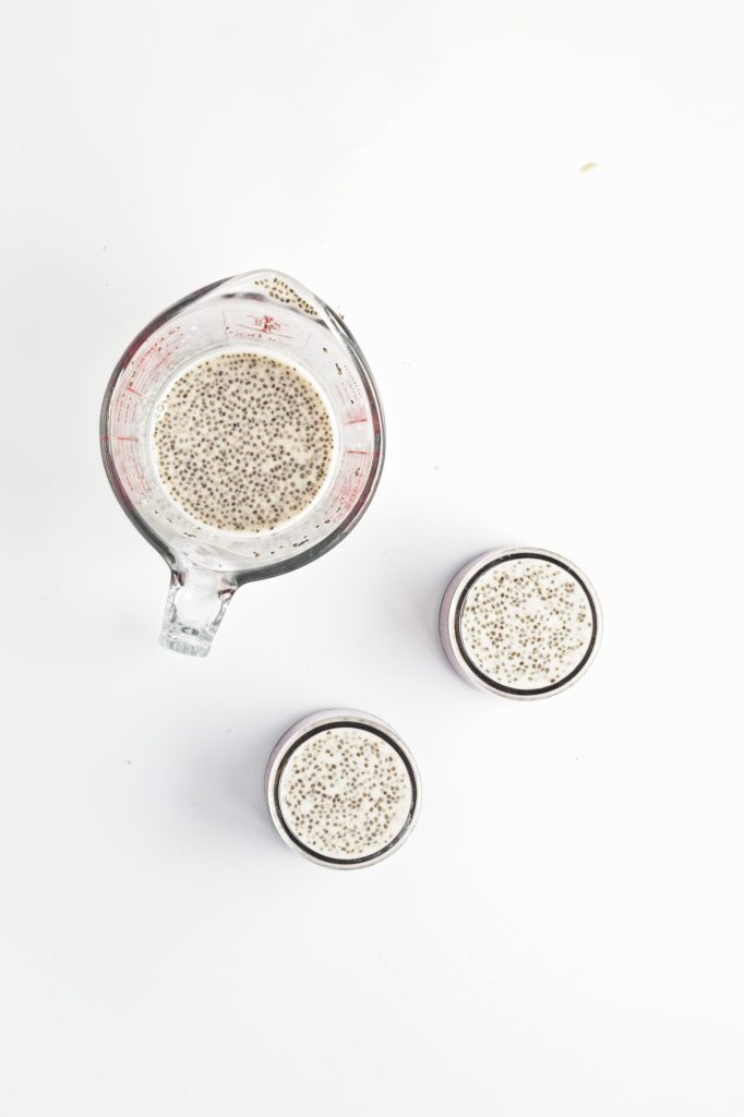 layering the vanilla mixture